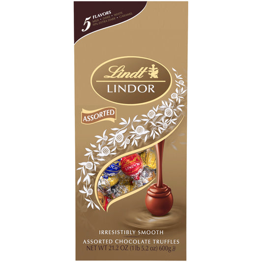 Lindt Lindor Chocolate Truffles, Assorted Flavors, 21.2 oz