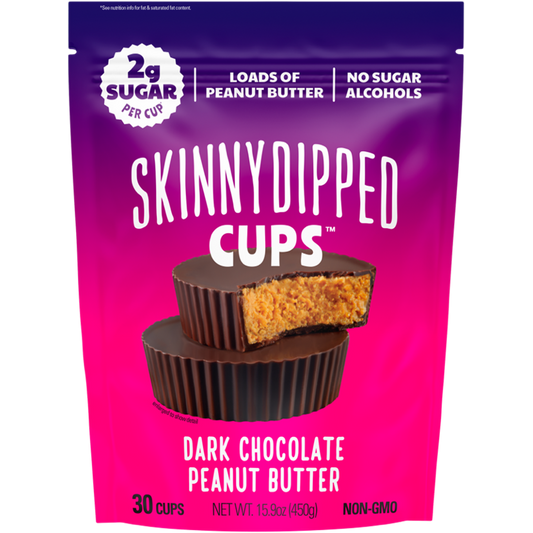 SkinnyDipped Cups, Dark Chocolate Peanut Butter, 30 ct