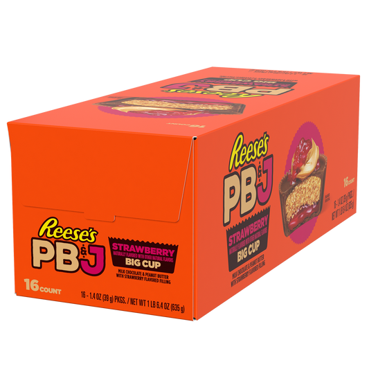 Reese's PB&J Big Cup, Strawberry, 1.4 oz, 16 ct