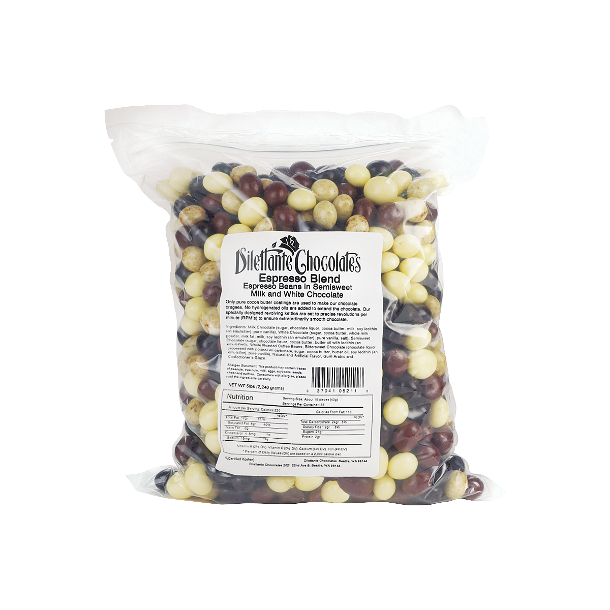 Dilettante Chocolates, Espresso Blend, 5 lbs