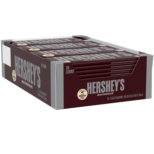 Hershey's Milk Chocolate, 1.55 oz, 36 ct