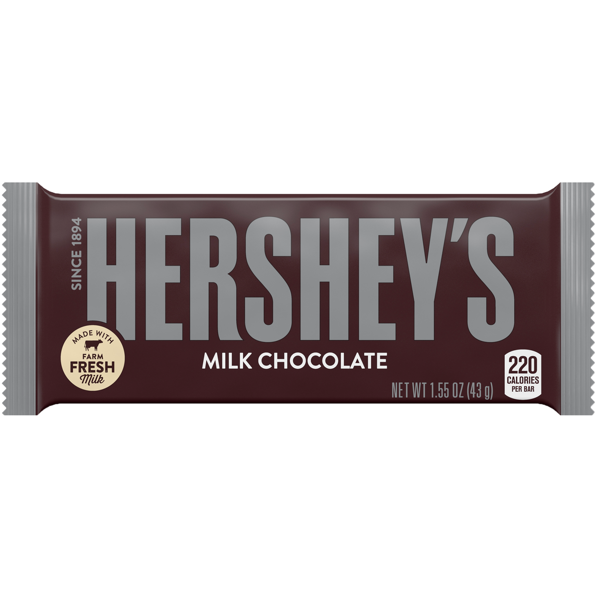 Hershey's Milk Chocolate, 1.55 oz, 36 ct