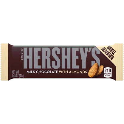 Hershey's, Milk Chocolate with Almonds, 1.45 oz, 36 ct