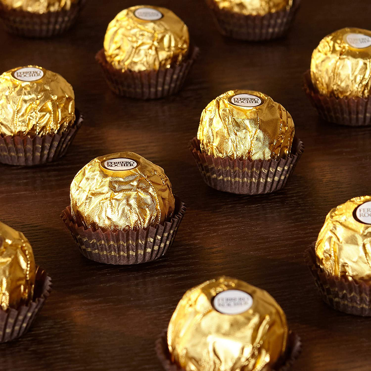 Ferrero Rocher Chocolates, Hazelnut, 1.3 oz, 12 ct