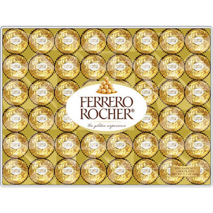 Ferrero Rocher Chocolates, Hazelnut, 48 ct