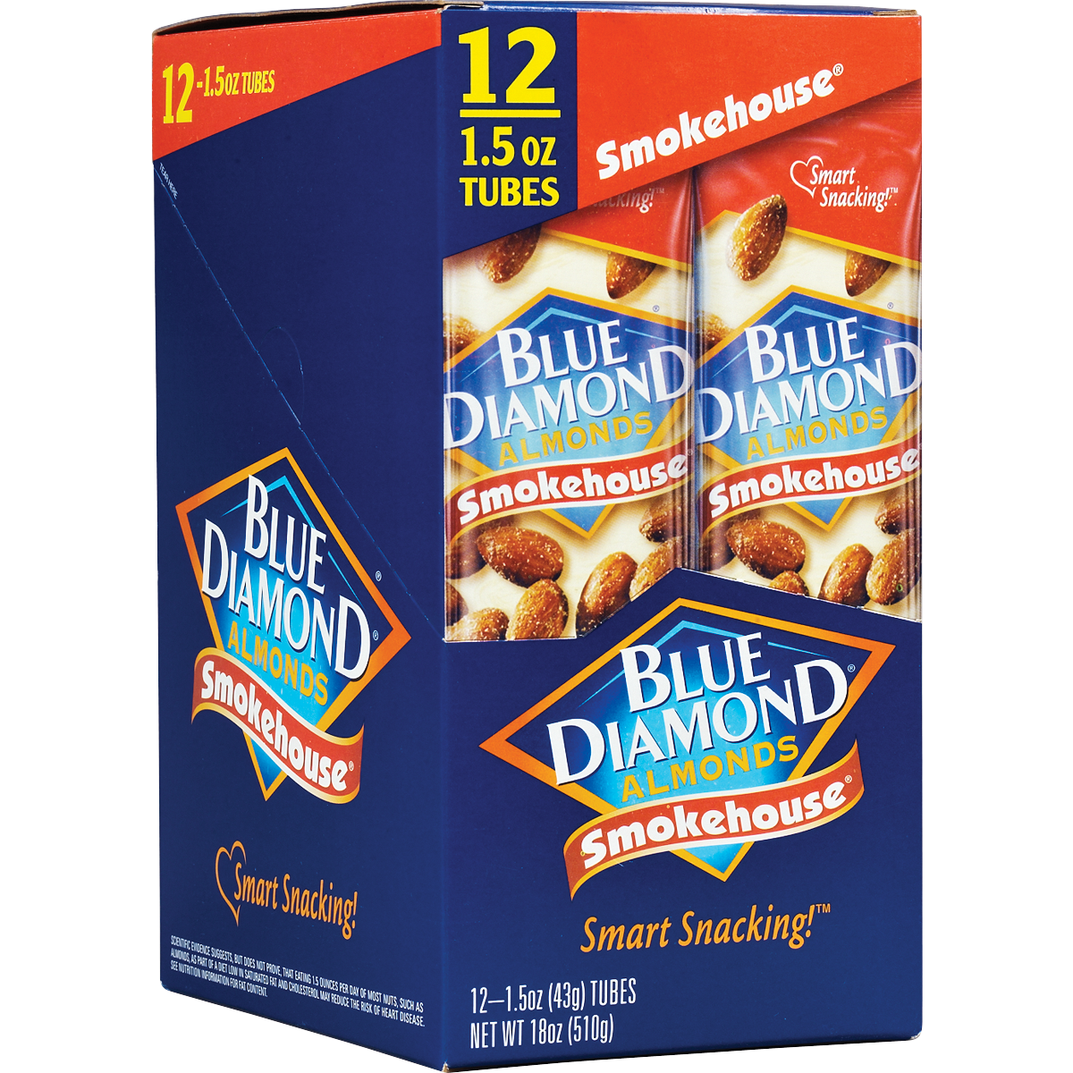 Blue Diamond Smokehouse Almonds, 1.5 oz, 12 ct