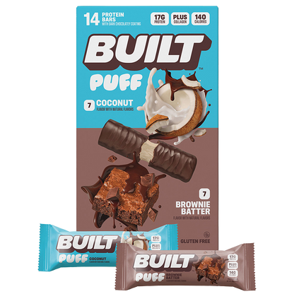 Built Puff Protein Bars, Variety Pack, 1.41 oz, 14 ct