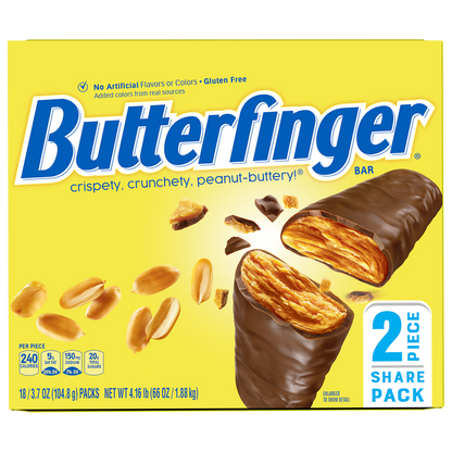 Butterfinger, King Size Share Pack, 3.7 oz, 18 ct