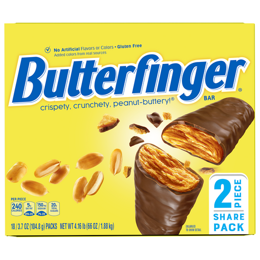 Butterfinger, King Size Share Pack, 3.7 oz, 18 ct