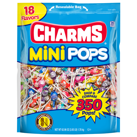 Charms Mini Pops, Assorted Flavors, 350 ct