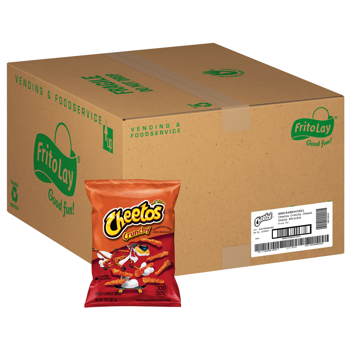Cheetos Crunchy, 2.1 oz, 64 ct