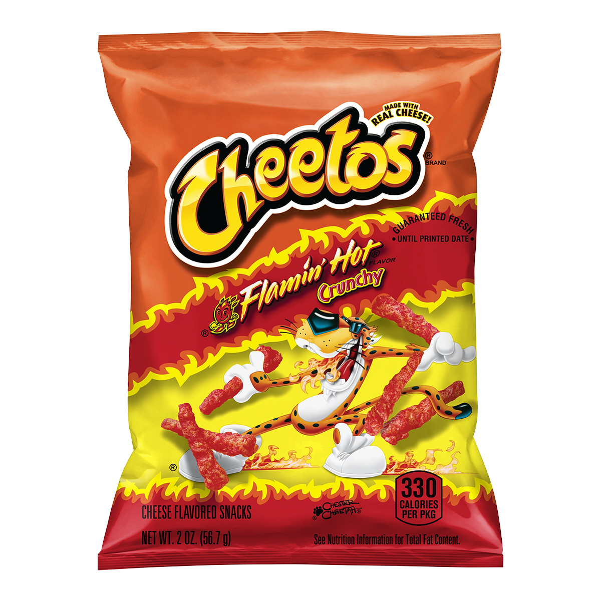 Cheetos Crunchy, Flamin' Hot, 2 oz, 64 ct