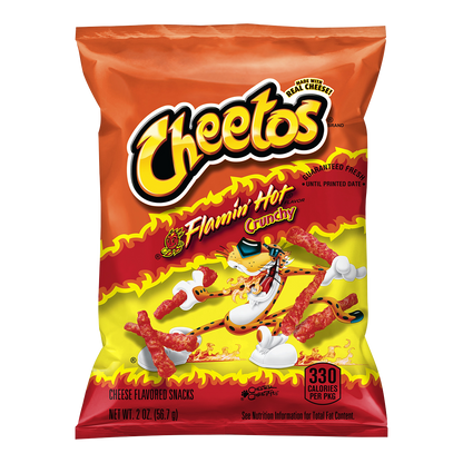 Cheetos Crunchy, Flamin' Hot, 2 oz, 64 ct