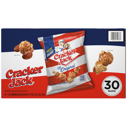 Cracker Jack, Original Caramel Coated Popcorn and Peanuts, 1.25 oz, 30 ct