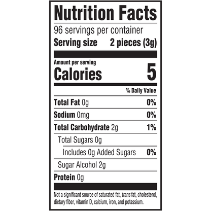 Dentyne Ice Sugar Free Gum, Peppermint, 16 Pieces, 12 ct
