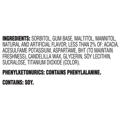 Dentyne Ice Sugar Free Gum, Peppermint, 16 Pieces, 12 ct