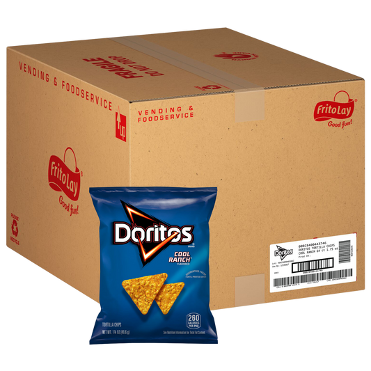 Doritos Tortilla Chips, Cool Ranch, 1.75 oz, 64 ct