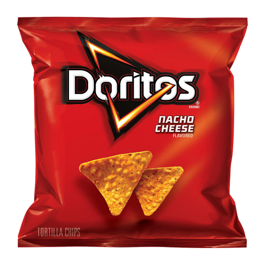 Doritos Tortilla Chips, Nacho Cheese, 1 oz, 50 ct