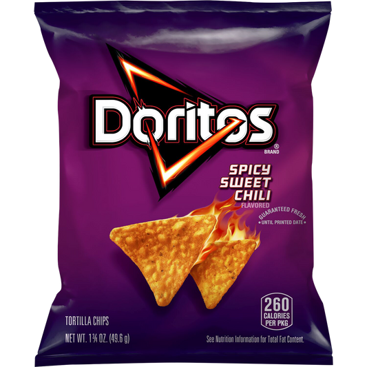Doritos Tortilla Chips, Spicy Sweet Chili, 1.75 oz, 64 ct