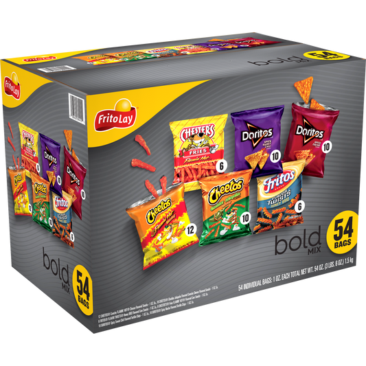 Frito-Lay Bold Mix, Variety Pack, 1 oz, 54 ct