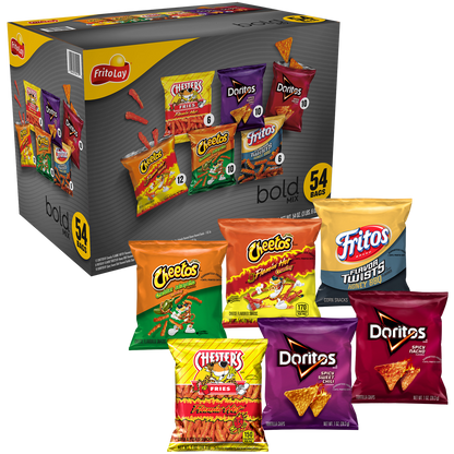 Frito-Lay Bold Mix, Variety Pack, 1 oz, 54 ct