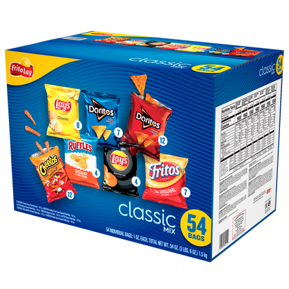 Frito-Lay Classic Mix, Variety Pack, 1 oz, 54 ct