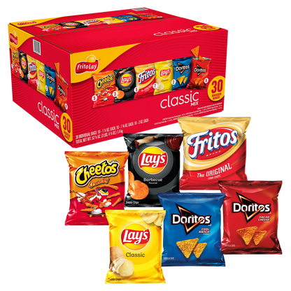 Frito-Lay Classic Mix, Variety Pack, 30 ct