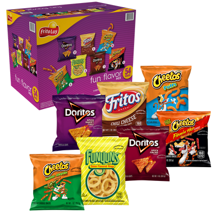 Frito-Lay Fun Flavor Mix, Variety Pack, 54 ct