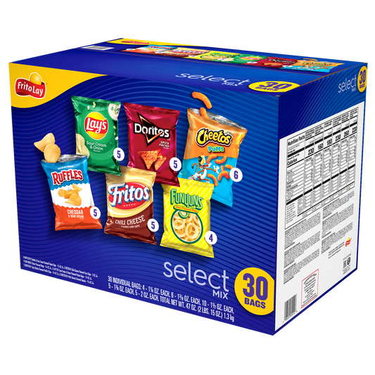 Frito-Lay Select Mix, Variety Pack, 30 ct