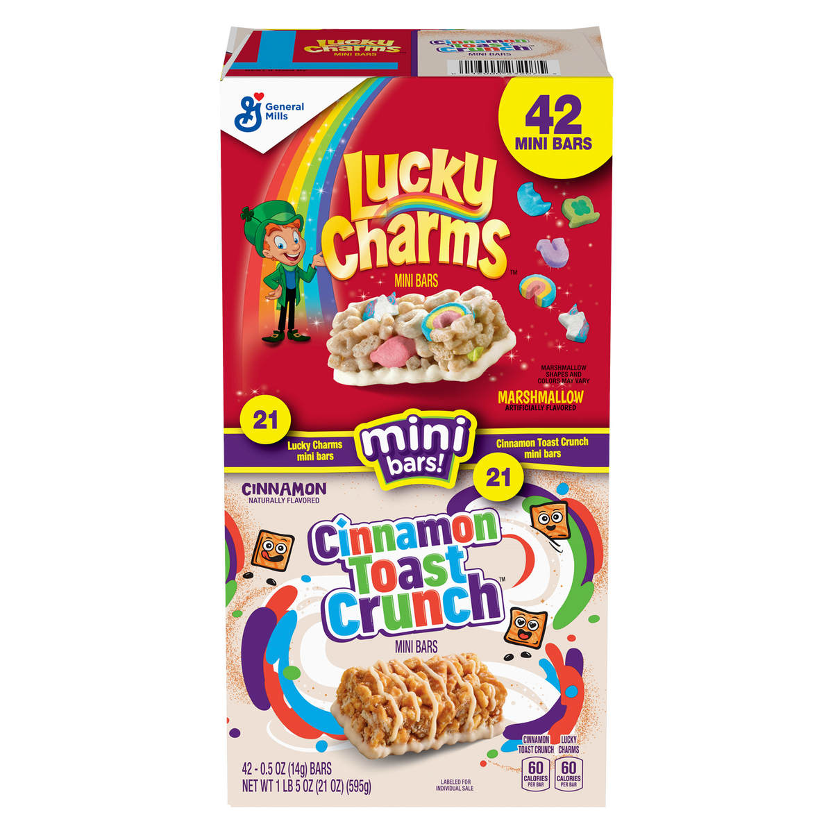 General Mills Mini Bars, Variety Pack, 0.5 oz, 42 ct