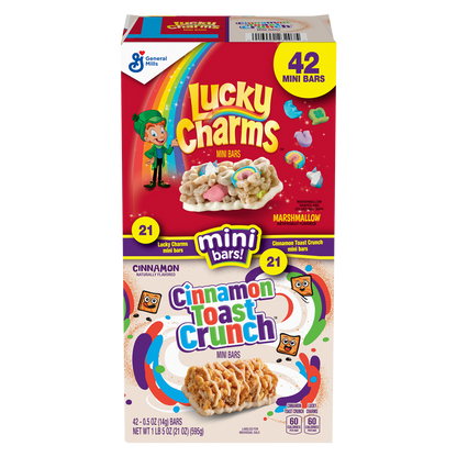 General Mills Mini Bars, Variety Pack, 0.5 oz, 42 ct