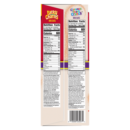 General Mills Mini Bars, Variety Pack, 0.5 oz, 42 ct