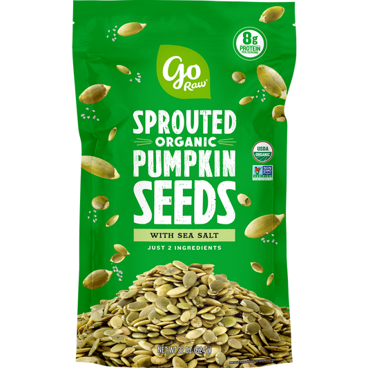 Go Raw Sprouted Organic Pumpkin Seeds with Sea Salt, 22 oz