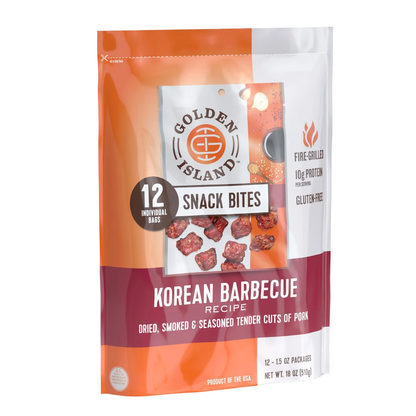 Golden Island Pork Snack Bites, Korean Barbecue, 1.5 oz, 12 ct