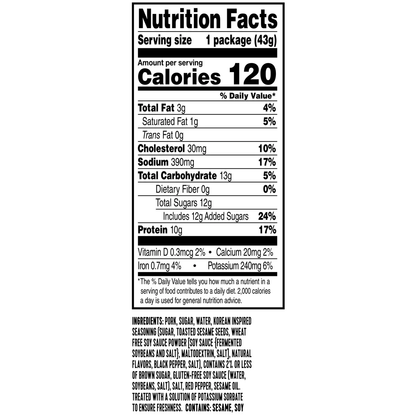 Golden Island Pork Snack Bites, Korean Barbecue, 1.5 oz, 12 ct