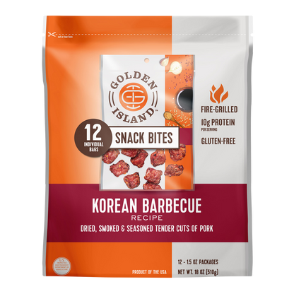 Golden Island Pork Snack Bites, Korean Barbecue, 1.5 oz, 12 ct
