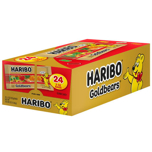 Haribo Goldbears Gummi Candy, 2 oz, 24 ct