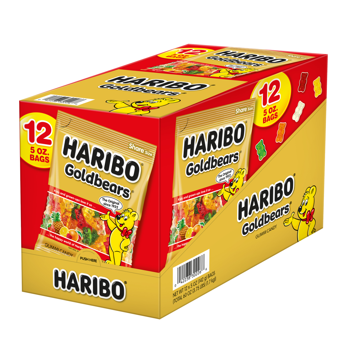 Haribo Goldbears Gummi Candy, 5 oz, 12 ct