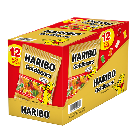 Haribo Goldbears Gummi Candy, 5 oz, 12 ct