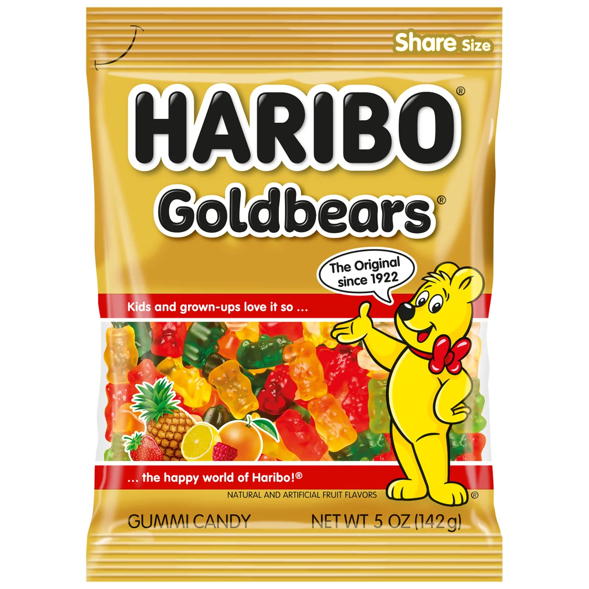 Haribo Goldbears Gummi Candy, 5 oz, 12 ct