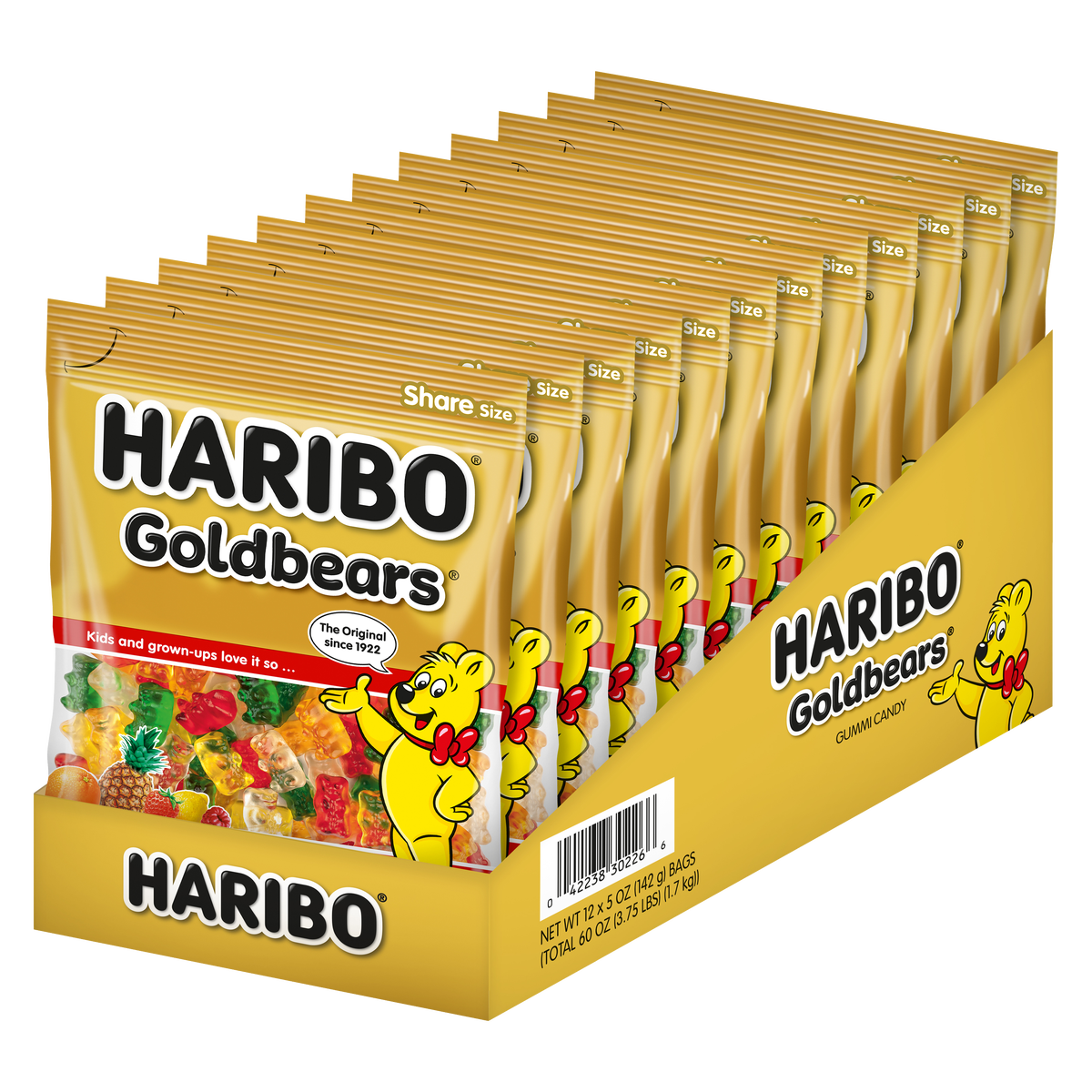 Haribo Goldbears Gummi Candy, 5 oz, 12 ct