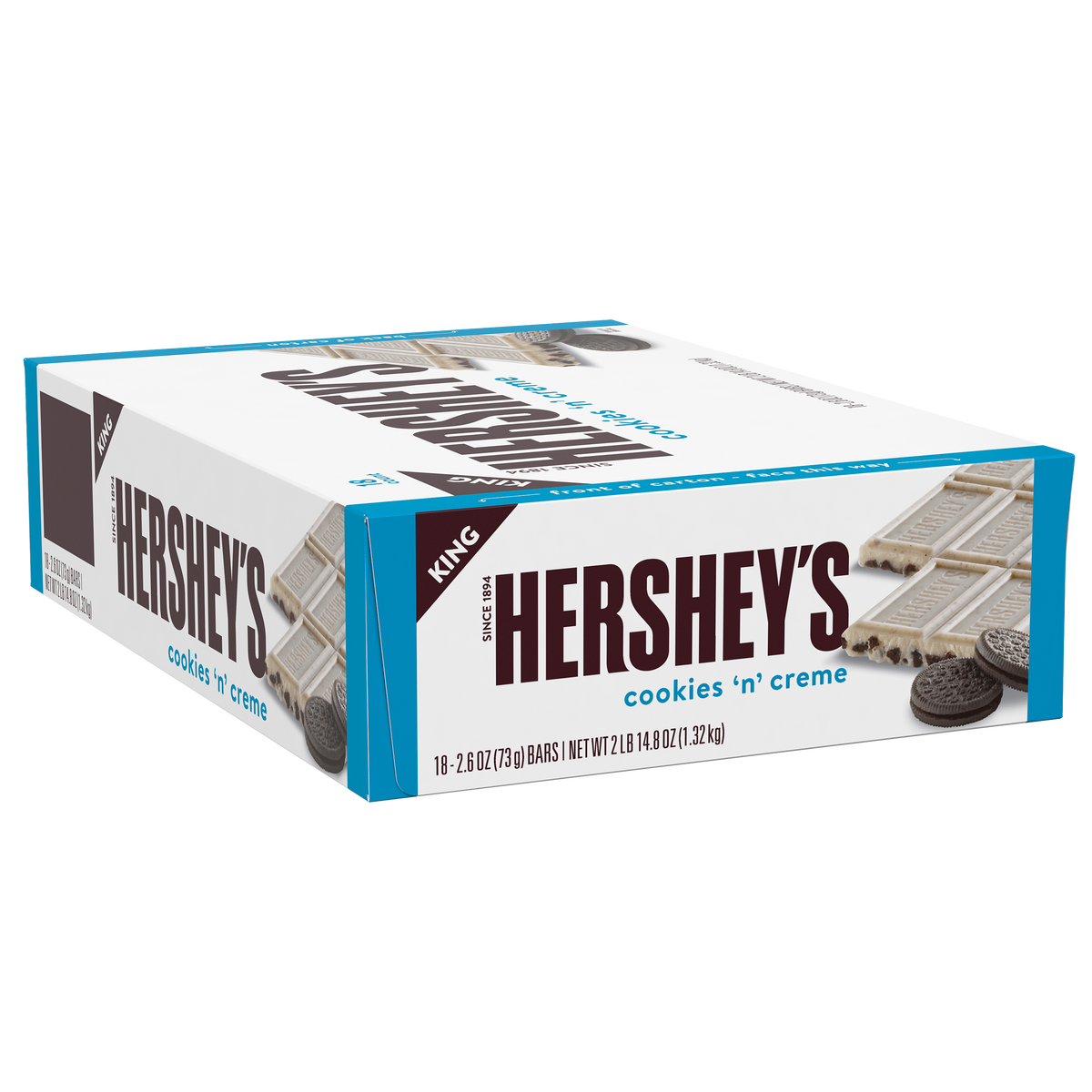 Hershey's King Size, Cookies 'n' Creme, 2.6 oz, 18 ct