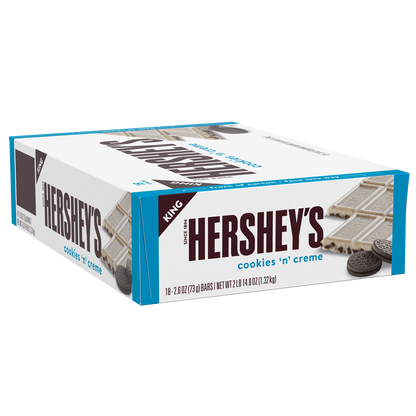 Hershey's King Size, Cookies 'n' Creme, 2.6 oz, 18 ct