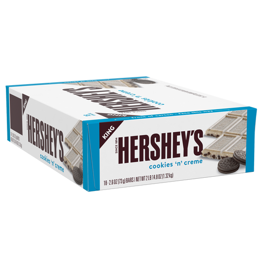 Hershey's King Size, Cookies 'n' Creme, 2.6 oz, 18 ct