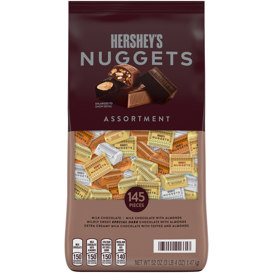 Hershey's Chocolate Nuggets, Variety Pack, 52 oz, 145 ct