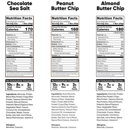 IQBAR Plant Protein Bar, Chocolate Lovers Variety Pack, 1.6 oz, 18 ct