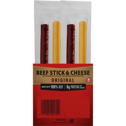 Jack Link's Beef Stick & Cheese, Original, 1.2 oz, 16 ct