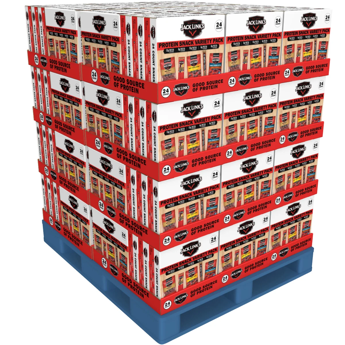 Jack Link's Protein Snack Box, Variety Pack, 24 ct