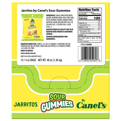 Jarritos Sour Gummies, 4 oz, 12 ct