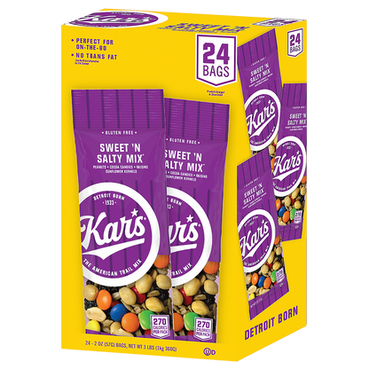 Kar's Trail Mix, Sweet 'N Salty Mix, 2 oz, 24 ct